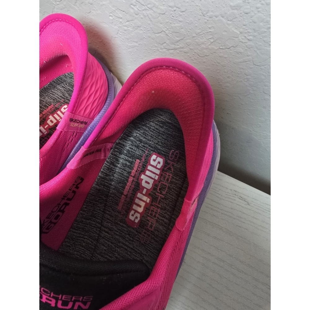 Skechers Elite 2.0 Solace Slip Ins Max Cushioning Endeavour 8.5 Womens Hot Pink - Picture 4 of 8